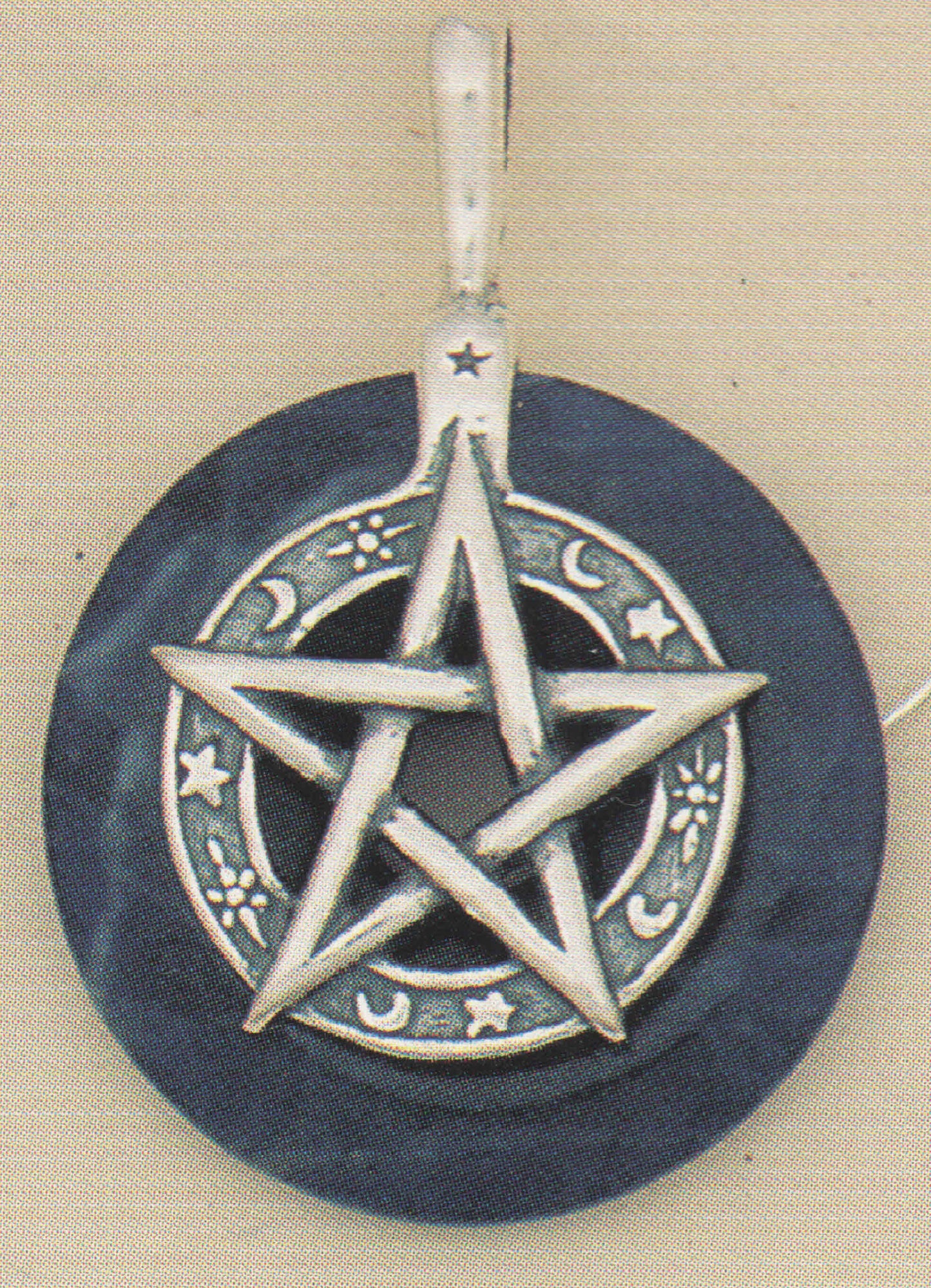 Pentagram Pendant with Gemstone Donut by Wildstone | Sterling Silver