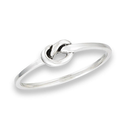 Sterling Silver Pretzel Knot Ring