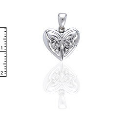 Celtic Knot Celtic Knot Eternal Heart Sterling Silver Pendant 18" Chain Necklace - Silver Insanity