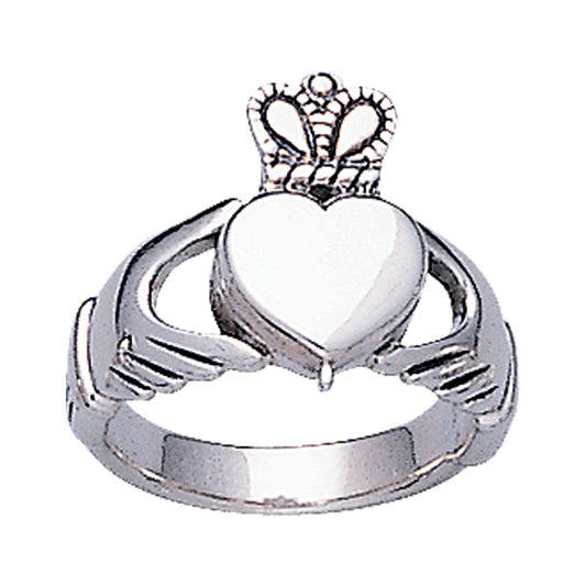 Celtic Claddagh Poison Ring Sterling Silver