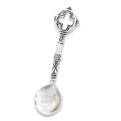 Irish Celtic Knot Sterling Silver Salt Dipper Spoon - 55mm Long - Silver Insanity