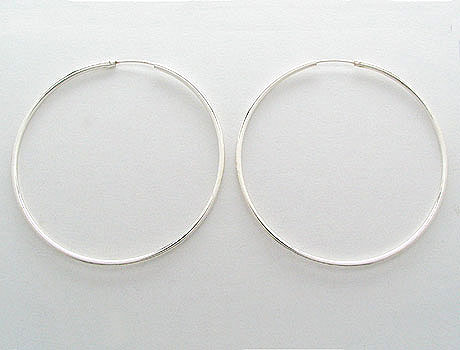 Endless Hoops from 1" to 4" ~  Sterling Silver