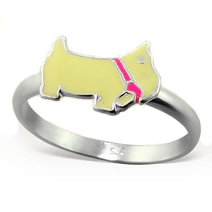 Scottie Dog - Scottish Terrier Toddler Child Kids Sterling Silver Ring - Silver Insanity