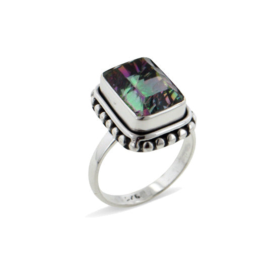 Glow of Dawn Mystic Quartz Sterling Silver Ring - Silver Insanity