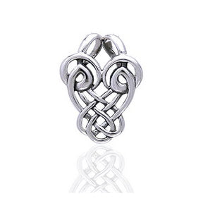 Dancing Birds Slider Sterling Silver Celtic Knot Pendant - Silver Insanity