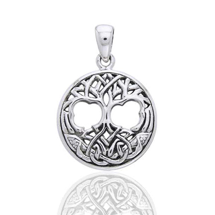 United Worlds - Tree of Life Celtic Knot Symbol Sterling Silver Pendant - Silver Insanity