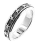 Sterling Silver Star Spin Motion Band Ring - Silver Insanity