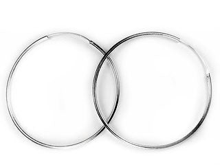 Endless Hoops from 1" to 4" ~  Sterling Silver