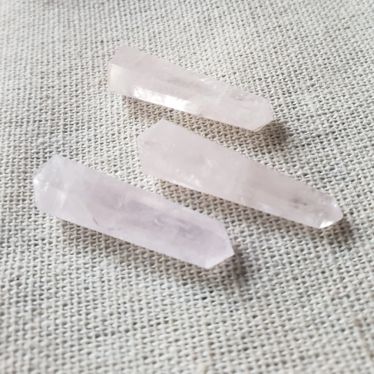 30x8x6mm Double Terminated Gemstone Crystal Points