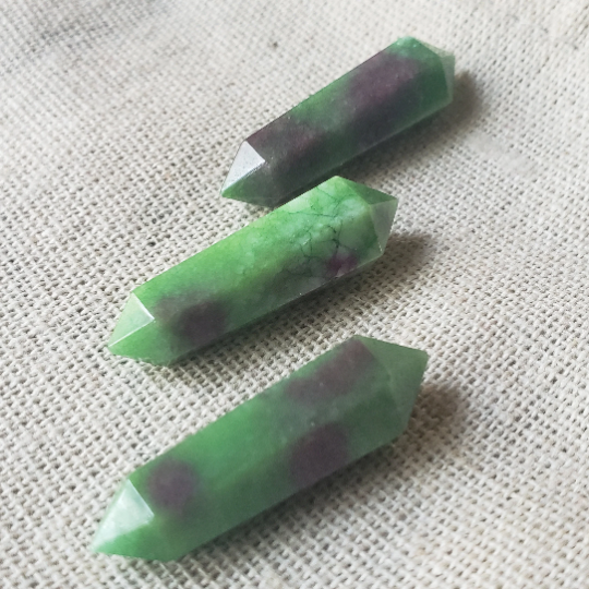 30x8x6mm Double Terminated Gemstone Crystal Points