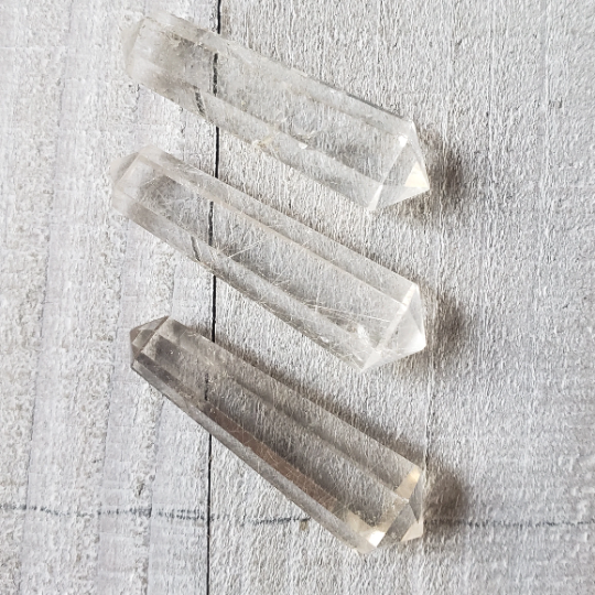 30x8x6mm Double Terminated Gemstone Crystal Points