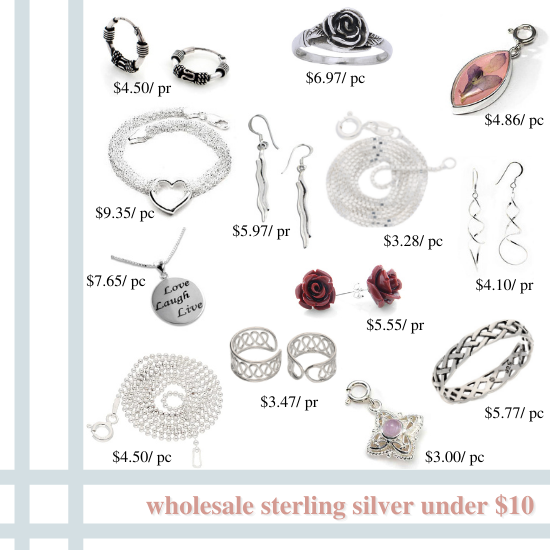 Hot Sellers! Sterling Silver Jewelry under $10