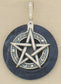 Pentagram Pendant with Gemstone Donut by Wildstone | Sterling Silver