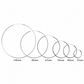 Endless Hoops from 1" to 4" ~  Sterling Silver