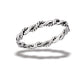 Sterling Silver Roped Twist Ring
