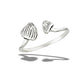 Sterling Silver Adjustable Mushroom Friends Ring
