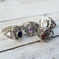 Sterling Silver Medieval Poison Ring with Natural Gemstone