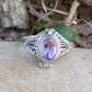 Roman Vessel Poison Ring - Sterling Silver and Gemstone