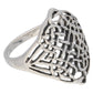 Four Point Celtic Shield Knot Sterling Silver Ring
