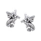 Small Flying Dragons - Detailed Sterling Silver Post Stud Earrings