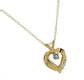 10K Yellow Gold Heart Pendant and 18" Necklace with Genuine Tanzanite