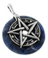 Pentagram Pendant with Gemstone Donut by Wildstone | Sterling Silver