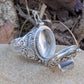 Gemstone Poison Ring in Sterling Silver - Secret Keeper