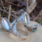 Gemstone Poison Ring in Sterling Silver - Secret Keeper
