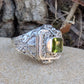Midnight Elixir - Square Poison Locket Box Sterling Silver Ring