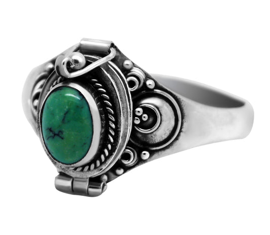 Poison Ring ~ Turquoise and Sterling Silver