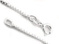 Childs Sterling Silver 14" Inch Box Link Chain Necklace - Silver Insanity