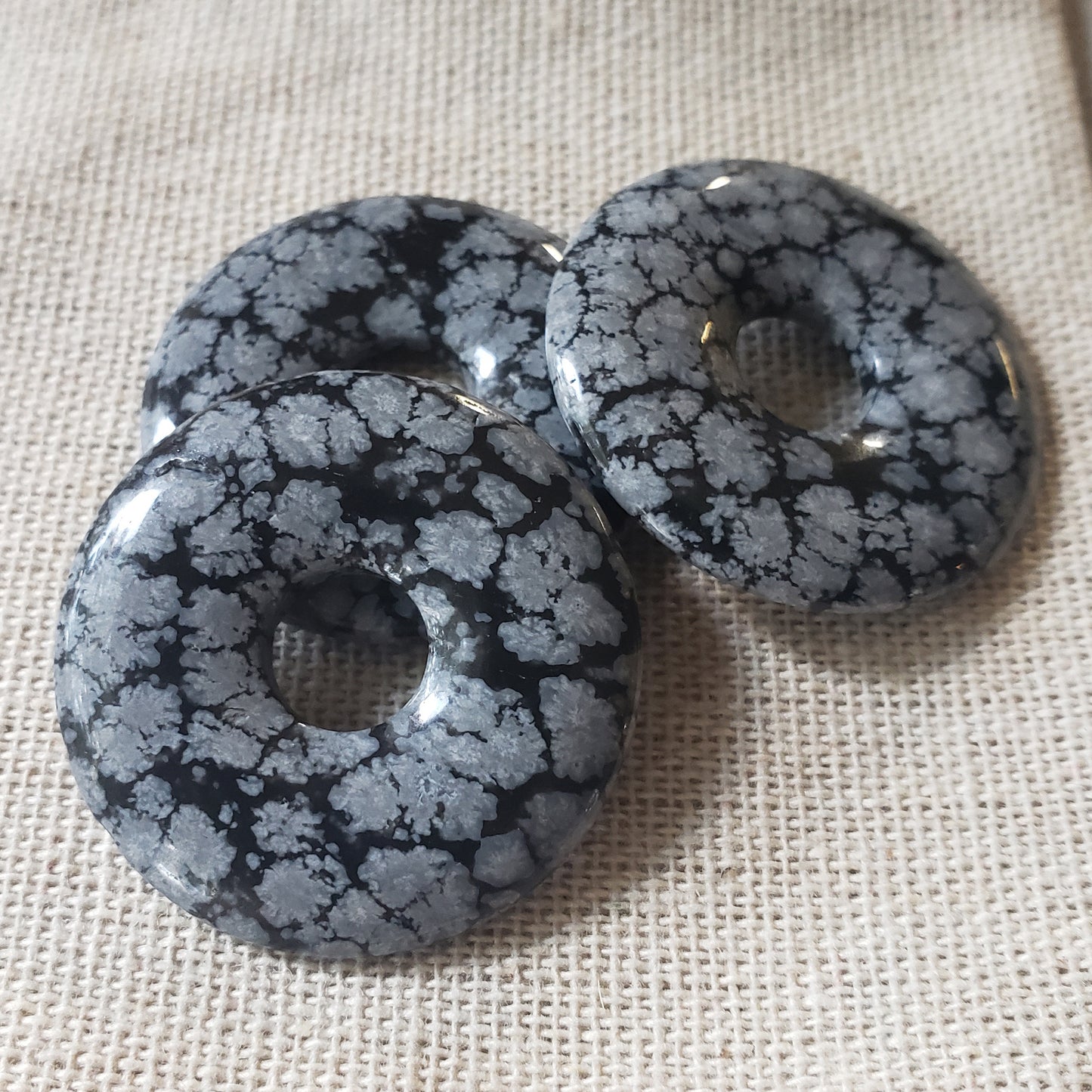 30mm Gemstone Donut - Silver Insanity