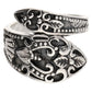Sterling Silver Antiqued Style Ornate Spoon Ring - Silver Insanity