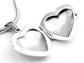 Sterling Silver Smooth Classic Heart Locket Pendant with 18" Snake Chain Necklace - Silver Insanity