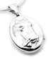 Sterling Silver Horse Head Cameo Photo Locket Pendant - Silver Insanity