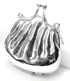 Coin Purse Sterling Silver Bag Locket Pendant Jewelry - Silver Insanity