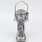 Tall Sterling Silver Moonstone, Amethyst, Garnet, or Peridot Poison Bottle Pillbox Urn Pendant - Silver Insanity