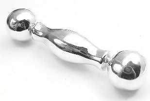 Gift Boxed Sterling Silver Keepsake Baby Rattle Shower Gift for Parents - Silver Insanity