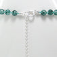 Faceted Dark Green Candy Jade 17" Sterling Silver Necklace - Silver Insanity