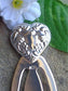Art Nouveau Sterling Silver Ornate Repousse Heart Bookmark - Book Lovers Gift - Silver Insanity