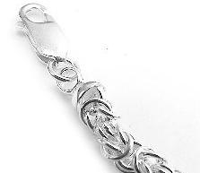 Sterling Silver  Byzantine 3mm Chain Necklace - Silver Insanity