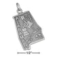 Alabama State Travel Sterling Silver Charm with Mobile and Montgomery - Silver Insanity