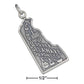 Delaware State Travel Sterling Silver Charm with Dover and Wilmington - Silver Insanity