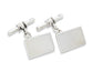 Sterling Silver Mother of Pearl Chain and Bar Cufflinks - Silver Insanity