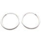 Endless Hoops from 1" to 4" ~  Sterling Silver