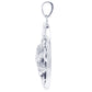 Howling Wolf at Moon Sterling Silver Pendant Necklace - Silver Insanity