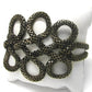 Knotted Mesh Antiqued Bronze Adjustable 8.5" to 12" Arm Band or Anklet - Silver Insanity