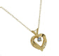 10K Yellow Gold Heart Pendant and 18" Necklace with Genuine Tanzanite - Silver Insanity