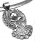 Sterling Silver Christmas Angel Winged Ornament Pendant - Silver Insanity