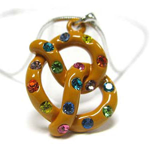 You Twist Me into a Pretzel Childs Pendant 15" Snake Necklace - Silver Insanity